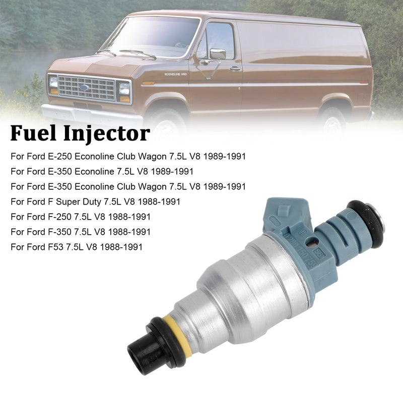 Ford E-250 E-350 7.5L V8 1988-1991 822-11120 1PCS Fuel Injector 0280150759