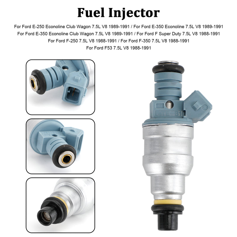 Ford E-250 E-350 7.5L V8 1988-1991 822-11120 1PCS Fuel Injector 0280150759