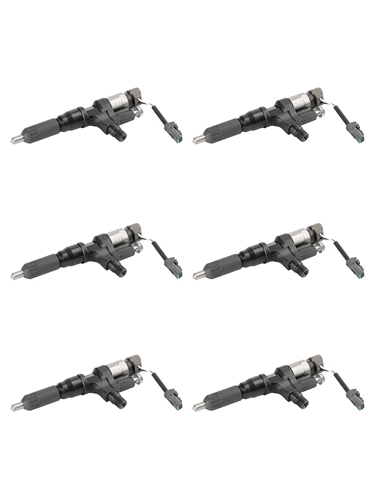 Hino J08E Fit Kobelco SK330-8 6PCS Fuel Injectors 095000-6593