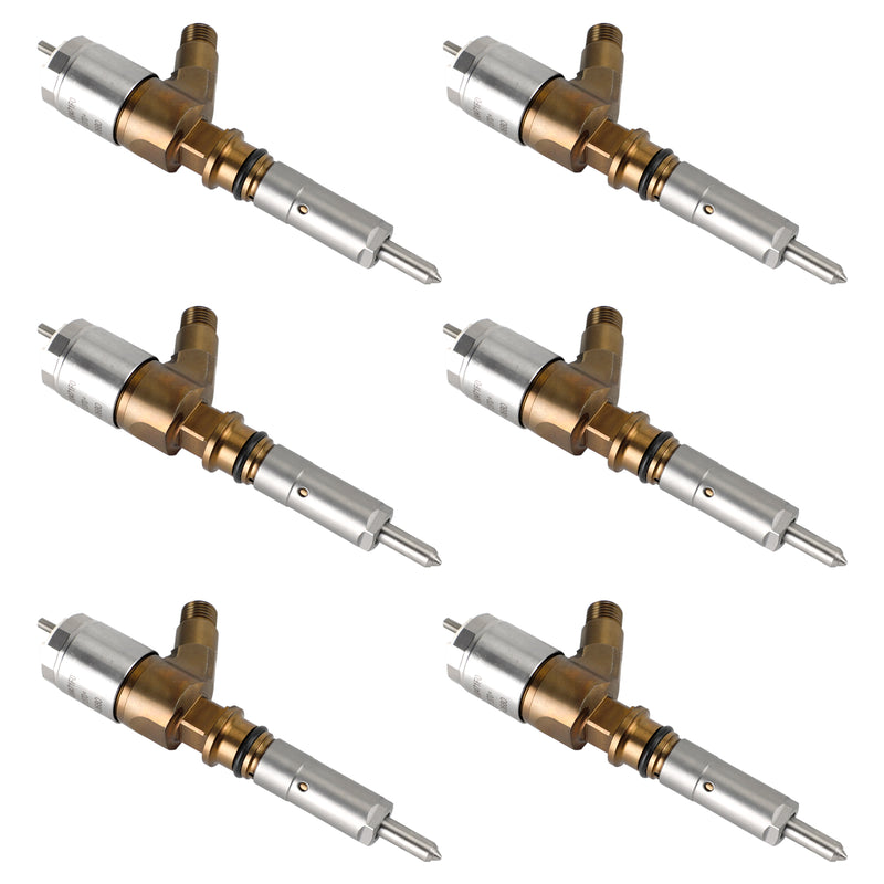 CAT Fit Caterpillar Perkins C6.6 320-0680 6PCS Fuel Injectors 2645A747