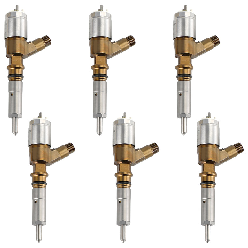 CAT Fit Caterpillar Perkins C6.6 320-0680 6PCS Fuel Injectors 2645A747