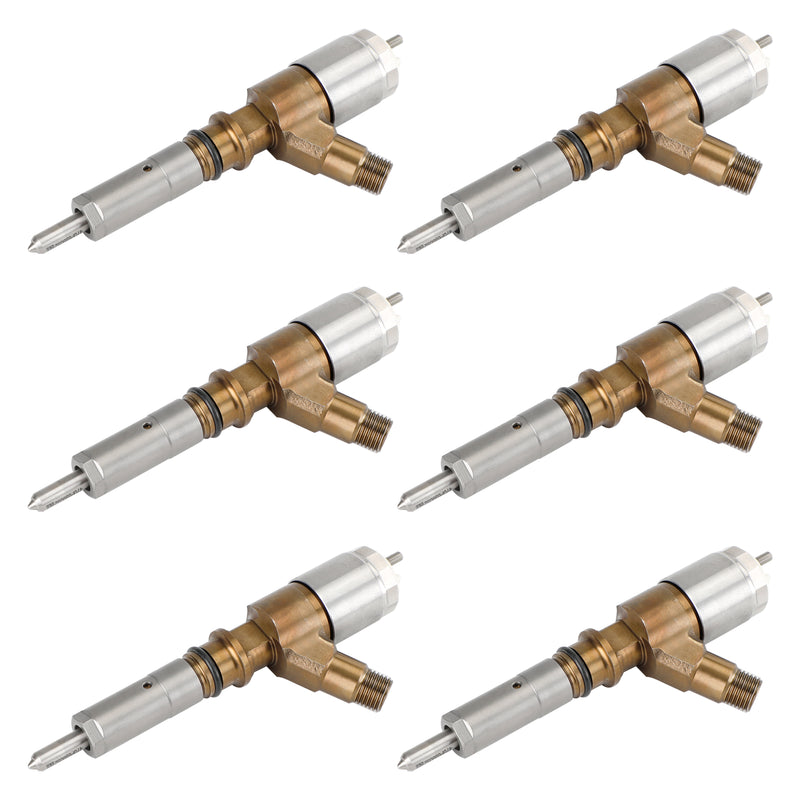 Caterpillar C6 C6.4 Fit CAT 320D Excavator 6PCS Fuel Injectors 3264700