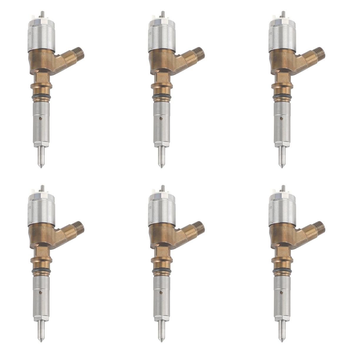 Caterpillar C6 C6.4 Fit CAT 320D Excavator 6PCS Fuel Injectors 3264700