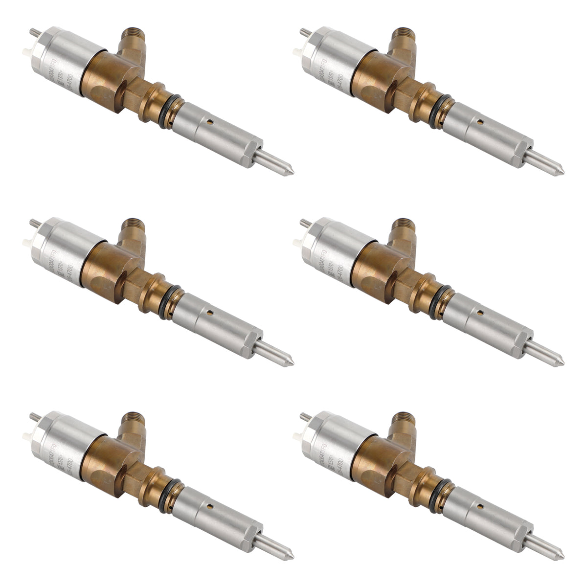 Caterpillar C6 C6.4 Fit CAT 320D Excavator 6PCS Fuel Injectors 3264700