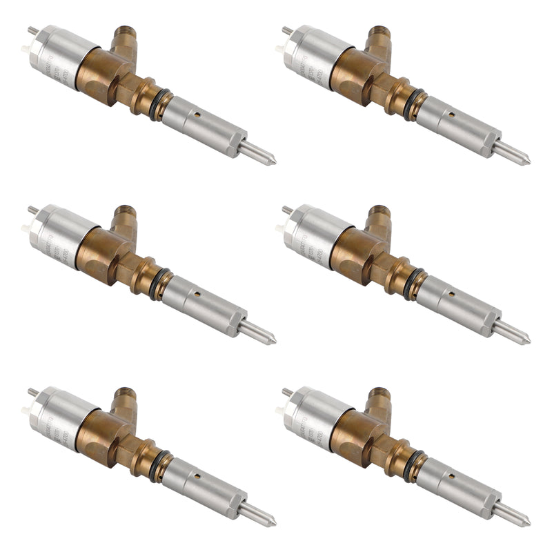 Caterpillar C6 C6.4 Fit CAT 320D Excavator 6PCS Fuel Injectors 3264700