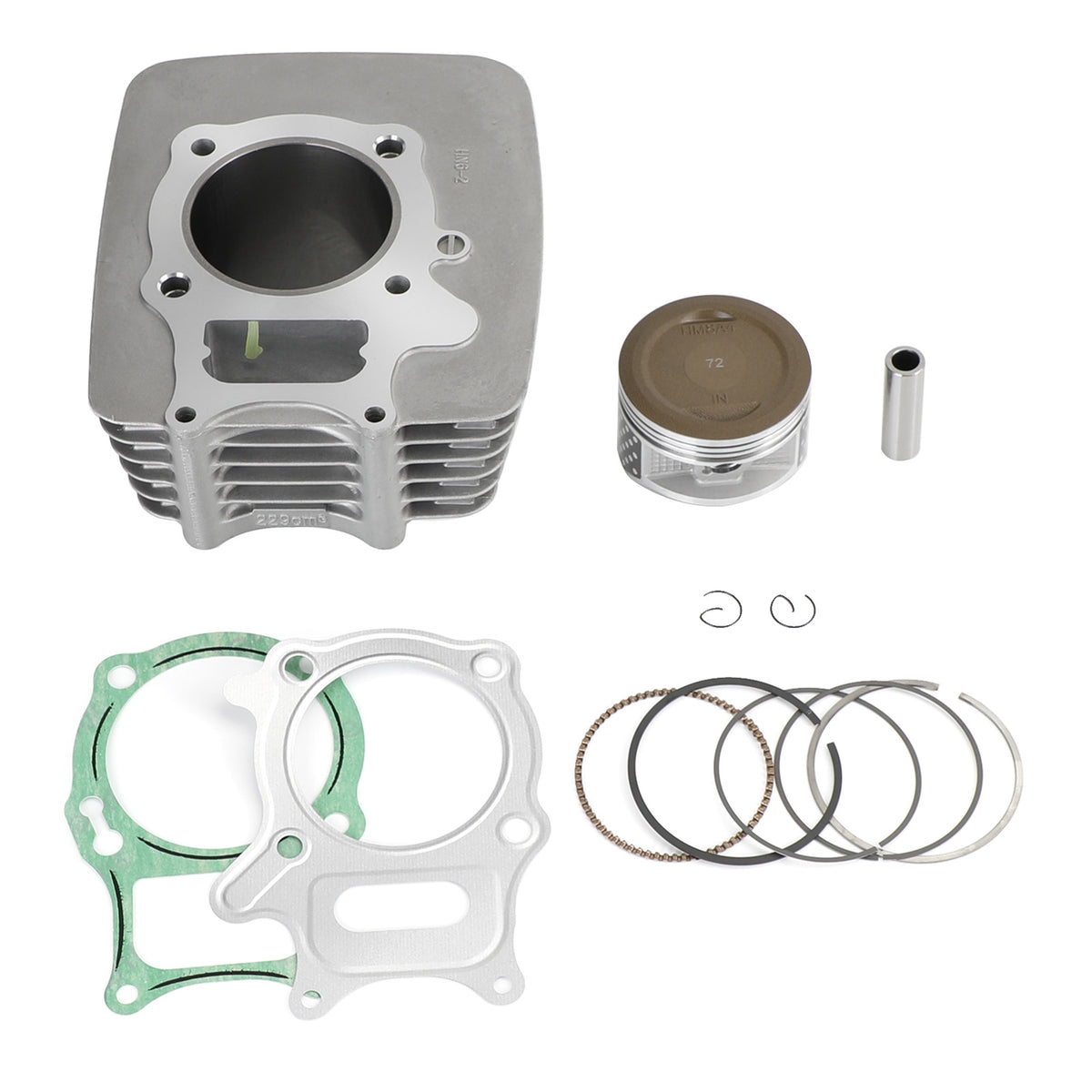 Honda TRX 250EX 250X Top End Kit 2001-2022 253.2cc Piston Gaskets Cylinder