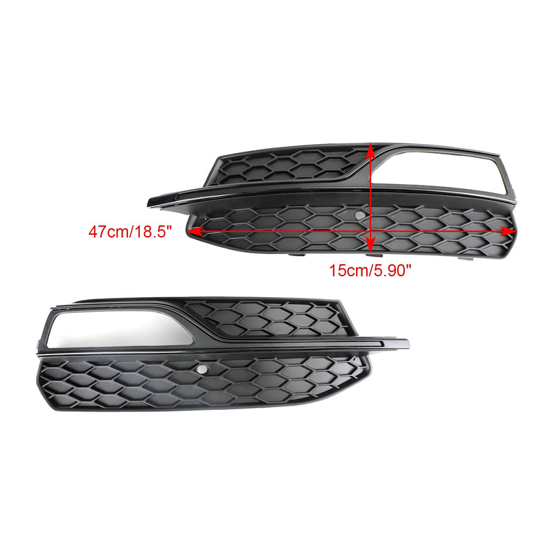 2013-2016 Audi A3 S3 S-Line Lower Bumper Fog Light Cover Grill 8V3807681G 8V3807682G