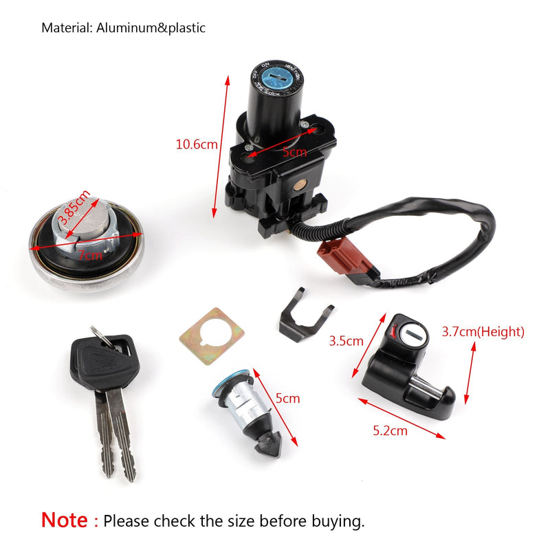 Honda CB400SS 2002-2008 Ignition Switch Fuel Gas Cap Seat Lock Set Keys