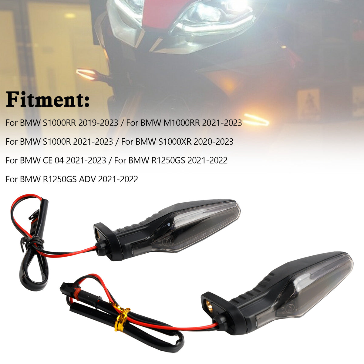 BMW S1000XR S1000R R1250GS ADV CE 04 2020-2023 LED Turn Signal Lights