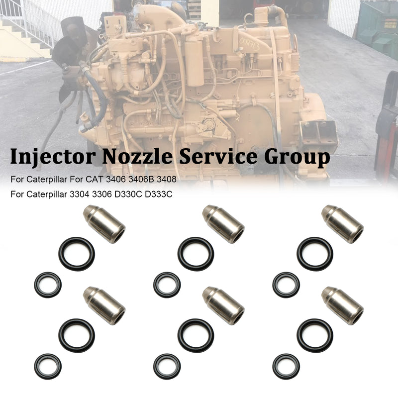 Caterpillar 3304 3306 D330C D333C 6PCS Injectors Nozzle Service Group 8N8796