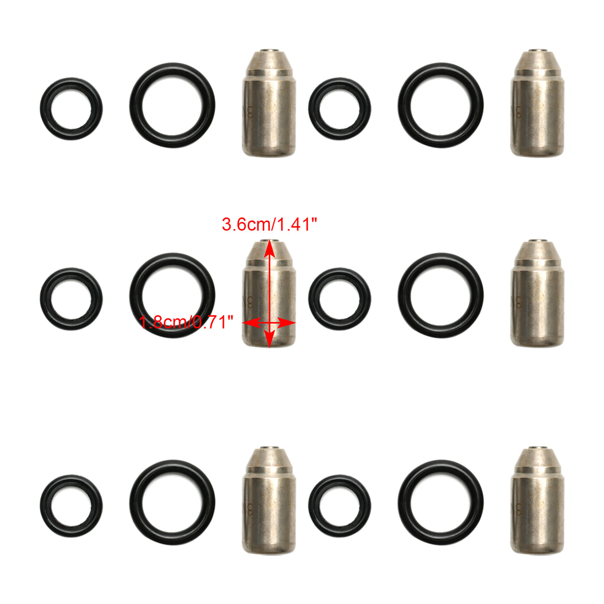 Caterpillar 3304 3306 D330C D333C 6PCS Injectors Nozzle Service Group 8N8796