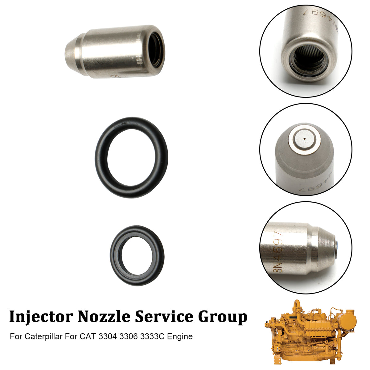 Caterpillar 3304 3306 Fuel Injector Nozzle 5M4086 8M1584 8N4697 9F0160