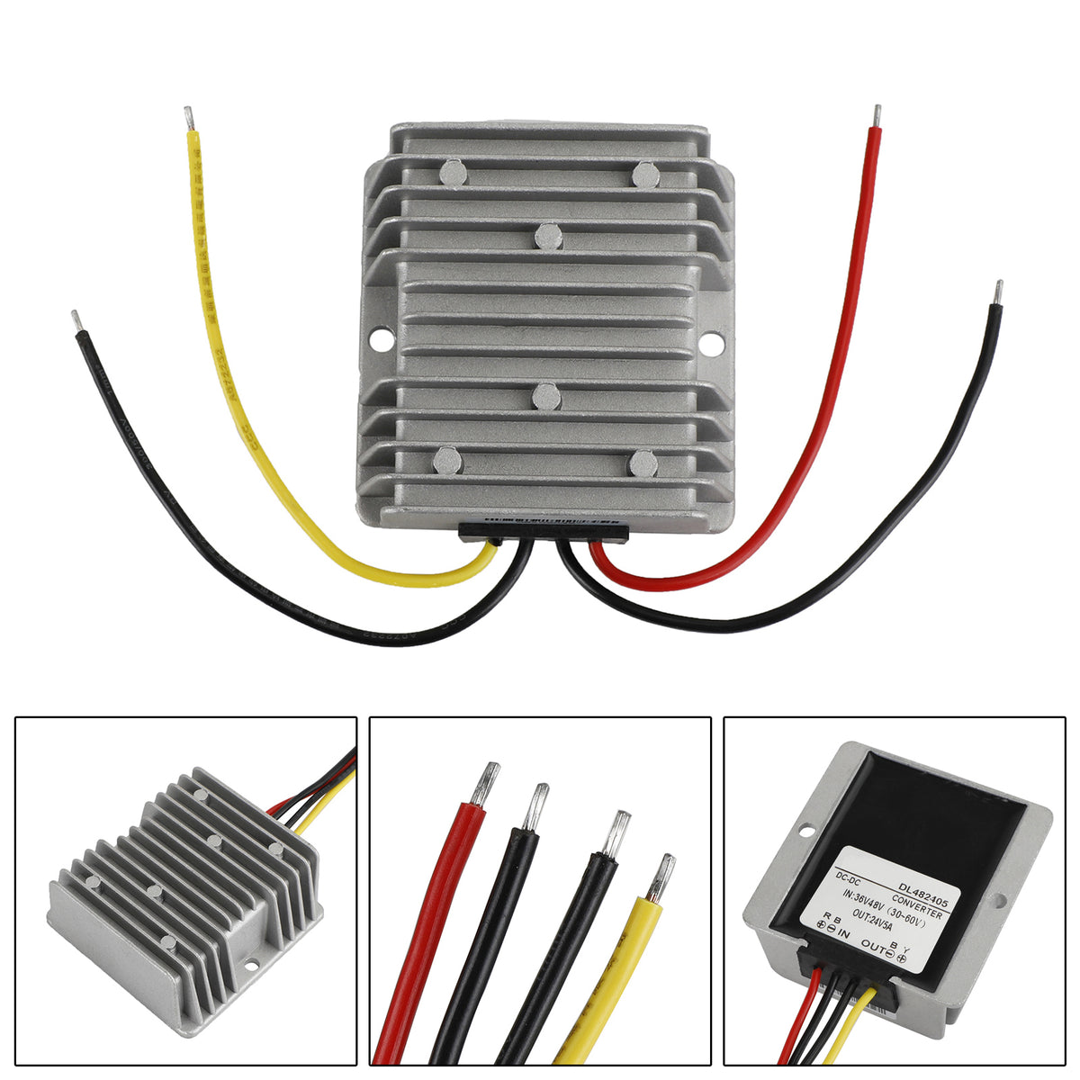 WaterProof 36V/48V to 24V 5A 120W Step Down DC/DC Power Converter Regulator