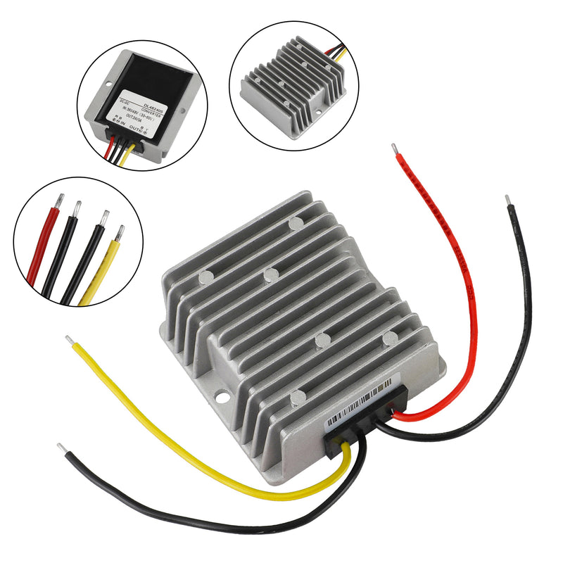 WaterProof 36V/48V to 24V 5A 120W Step Down DC/DC Power Converter Regulator