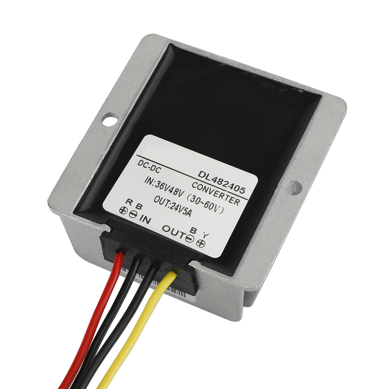 WaterProof 36V/48V to 24V 5A 120W Step Down DC/DC Power Converter Regulator