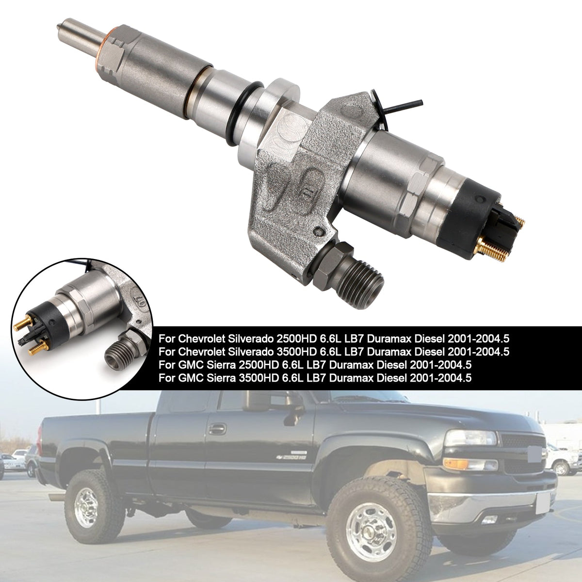 Fuel Injector 0445120008 Fit Duramax Fit Chevy Silverado 2001-2004.5