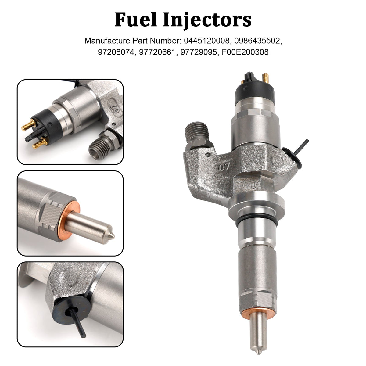 Fuel Injector 0445120008 Fit Duramax Fit Chevy Silverado 2001-2004.5