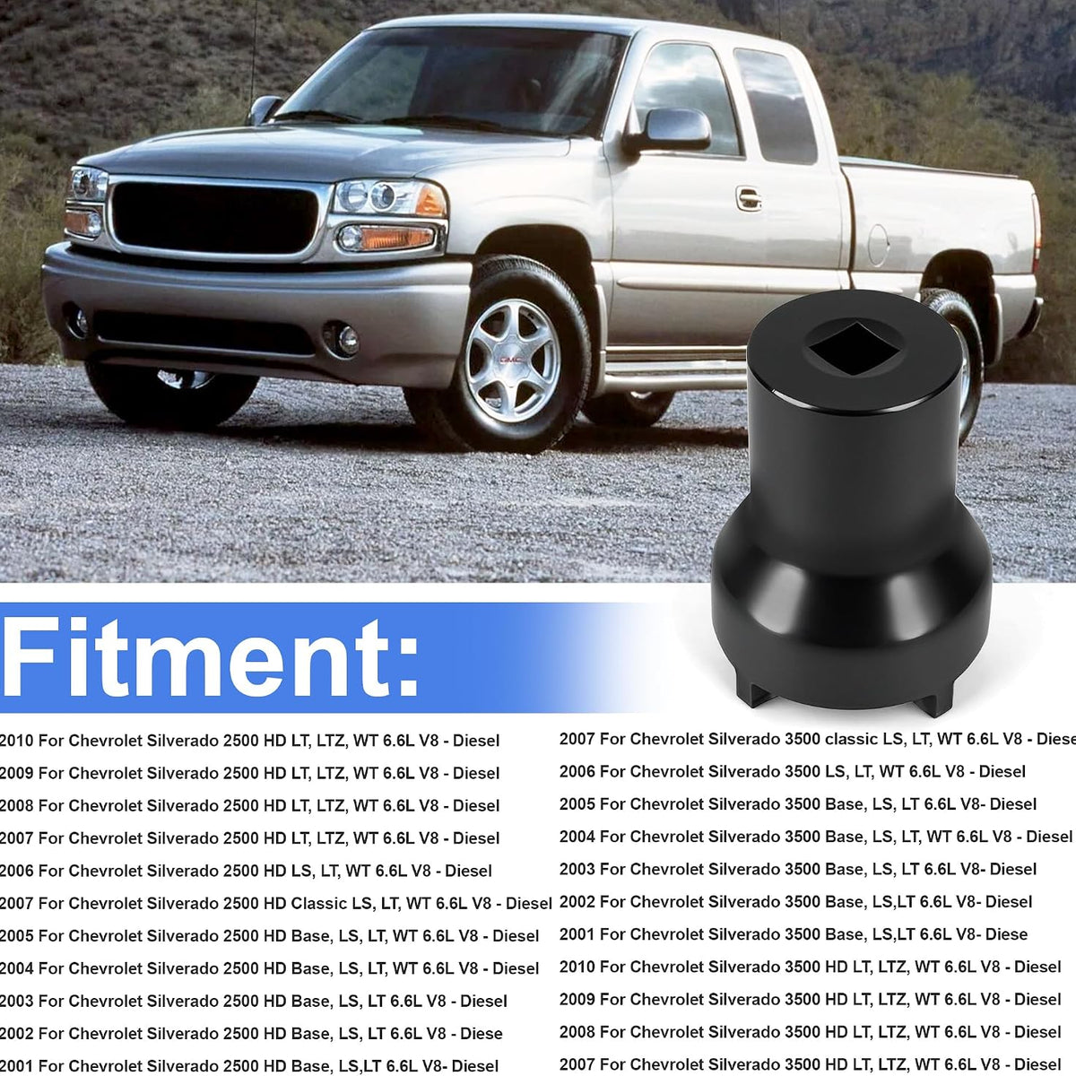 Output Shaft Lock Nut Socket Wrench Removal Tool 29531231 Compatible with Allison LCT 1000 2000 2400 5 & 6-Speed 2001-2010 NV4500 5-Speed Manual Transmissions