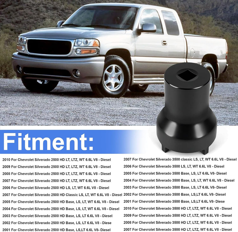 Output Shaft Lock Nut Socket Wrench Removal Tool 29531231 Compatible with Allison LCT 1000 2000 2400 5 & 6-Speed 2001-2010 NV4500 5-Speed Manual Transmissions