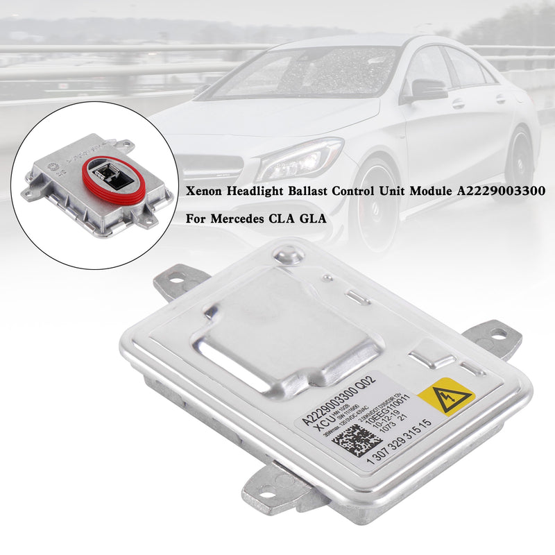 Mercedes CLA GLA Xenon Headlight Ballast Control Unit Module A2229003300