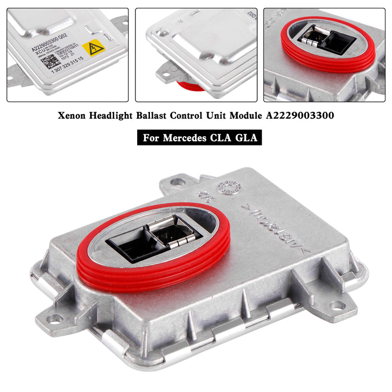 Mercedes CLA GLA Xenon Headlight Ballast Control Unit Module A2229003300
