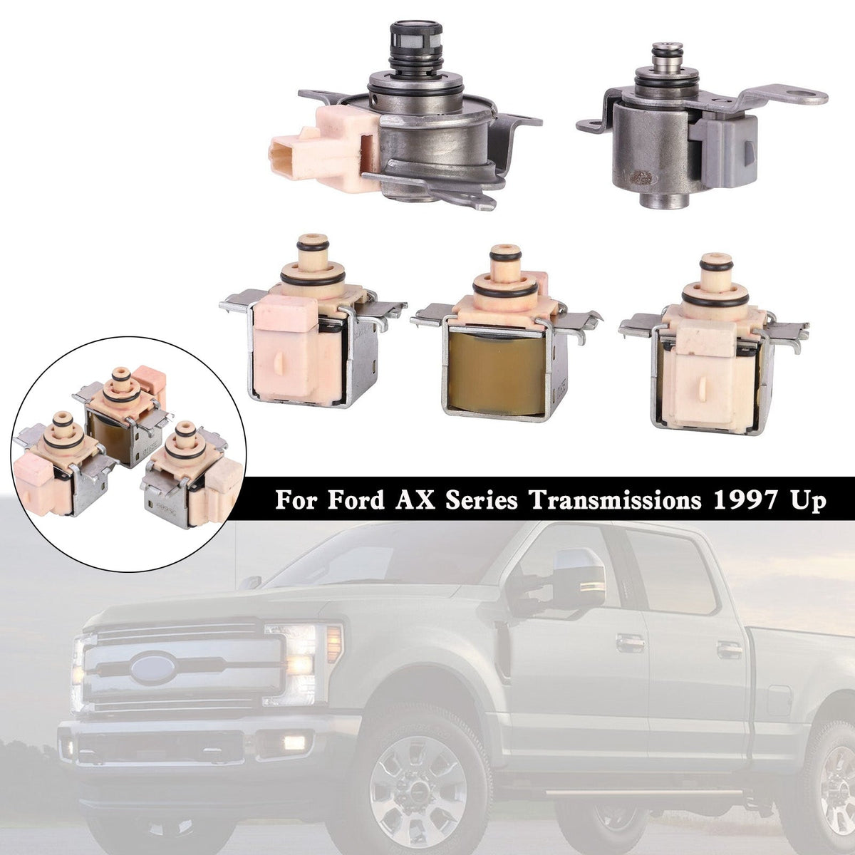 AX4S AX4N 4F50N Transmission Solenoid Kit Shift TCC EPC AXODE For FORD 97-UP