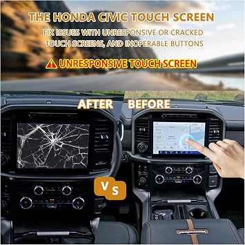 New SYNC 4 12'' Touchscreen LCD Display Navigation Radio Replacement for 2021-2023 Ford F-150 Replace OEM NC3T-18B955-FC ML3T-18B955-AF