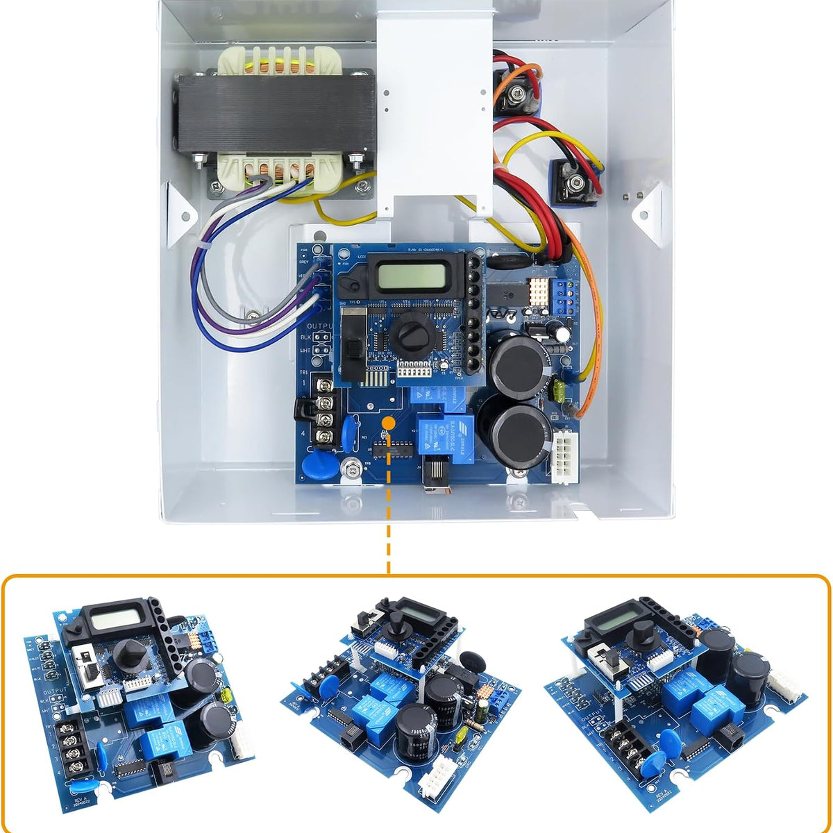 GLX-PCB-RITE Main Circuit Board & GLX-PCB-DSP Display Board，Fits The Hayward/Goldline Aqua Rite Saltwater Chlorinator，for Pool Chlorinators Replacement，Hayward aquarite Circuit Board