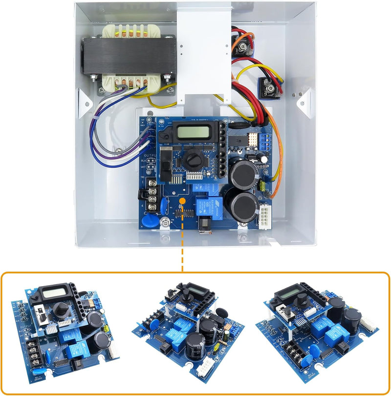 GLX-PCB-RITE Main Circuit Board & GLX-PCB-DSP Display Board，Fits The Hayward/Goldline Aqua Rite Saltwater Chlorinator，for Pool Chlorinators Replacement，Hayward aquarite Circuit Board