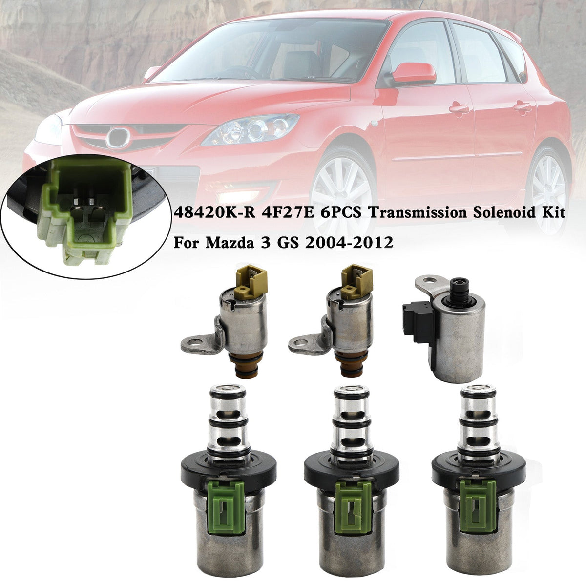 48420K-R 4F27E 6PCS Transmission Solenoid Kit For Mazda 3 GS 2004-2012