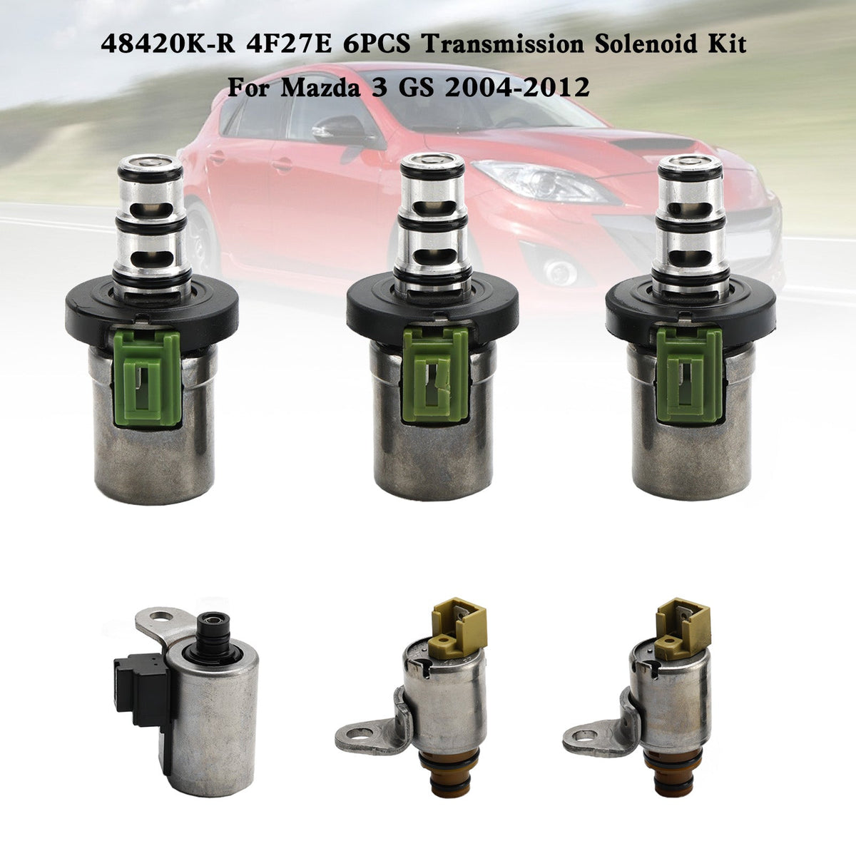 48420K-R 4F27E 6PCS Transmission Solenoid Kit For Mazda 3 GS 2004-2012