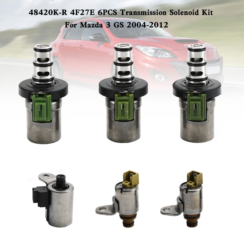 48420K-R 4F27E 6PCS Transmission Solenoid Kit For Mazda 3 GS 2004-2012