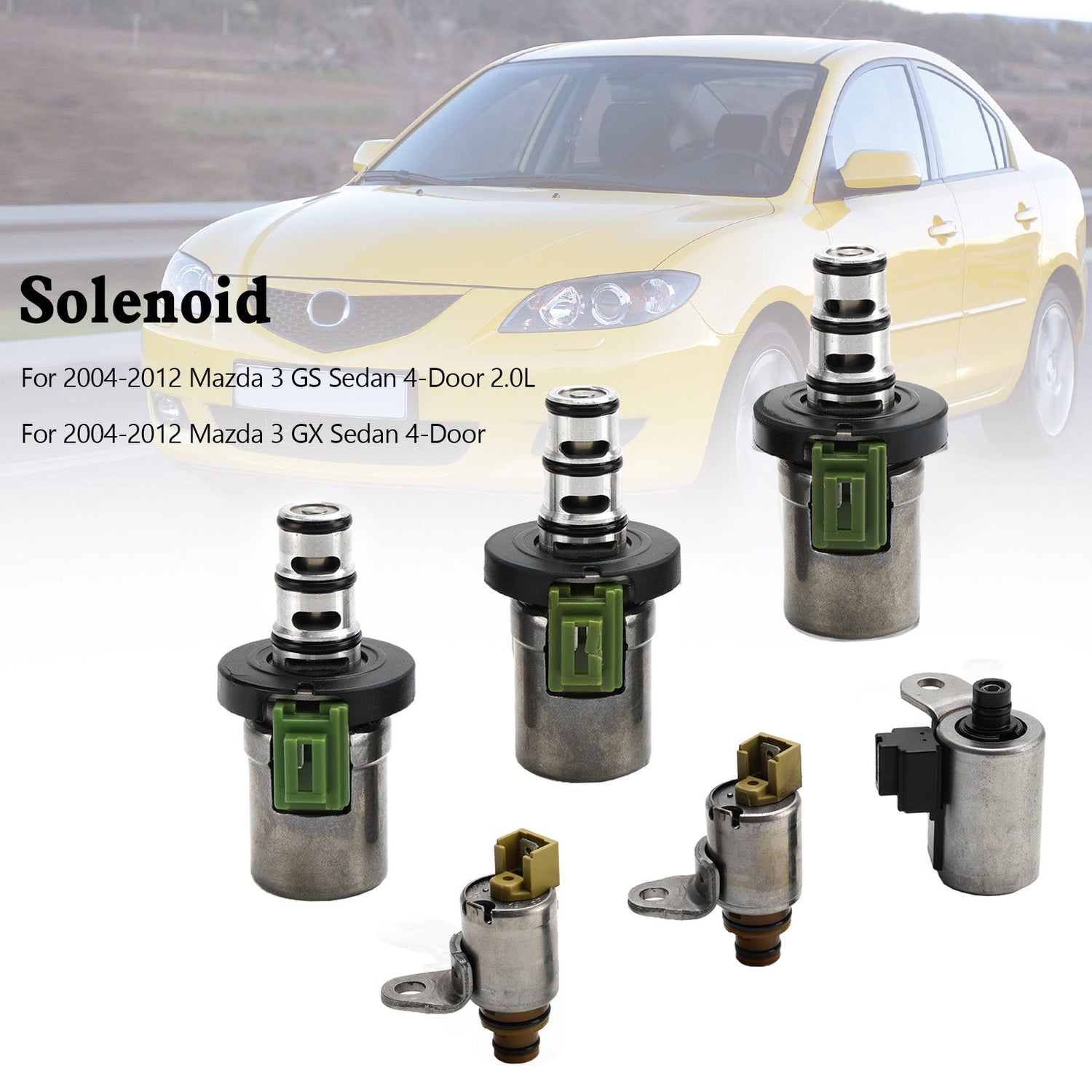 48420K-R 4F27E 6PCS Transmission Solenoid Kit For Mazda 3 GS 2004-2012
