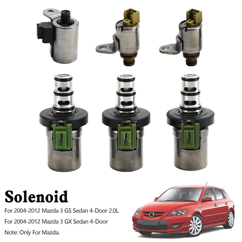 48420K-R 4F27E 6PCS Transmission Solenoid Kit For Mazda 3 GS 2004-2012