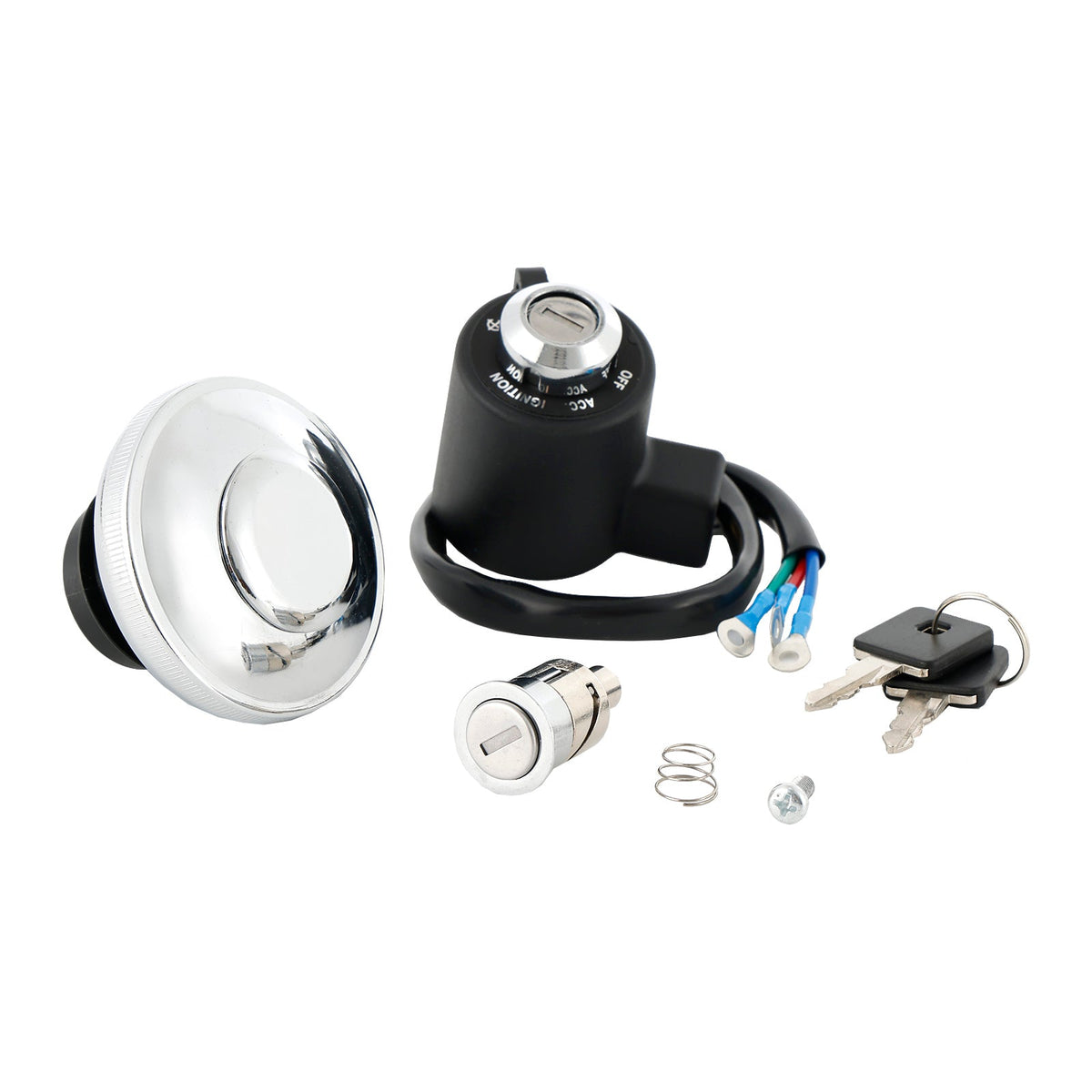 Harley XL 883L/N/R 1200C/CP/N/X XR1200X 1991-2011 Fuel Filler Cap Ignition Switch