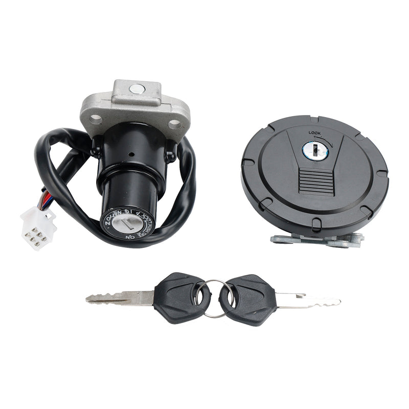 Kawasaki KL250 KL600 1986-2007 Fuel Filler Cap Ignition Switch Lock Assy with Keys
