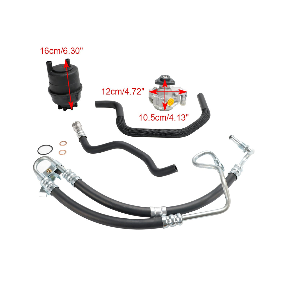 Power Steering Pump Kit Fit BMW E46 320i 323i 325i 328Ci 328i 330i 2001-2005