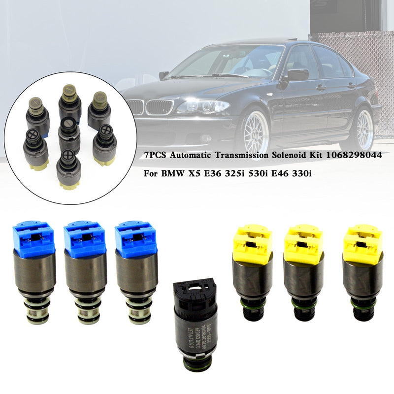 BMW X5 E36 325i 530i E46 7PCS Automatic Transmission Solenoid Kit 1068298044