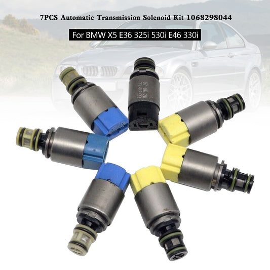 BMW X5 E36 325i 530i E46 7PCS Automatic Transmission Solenoid Kit 1068298044