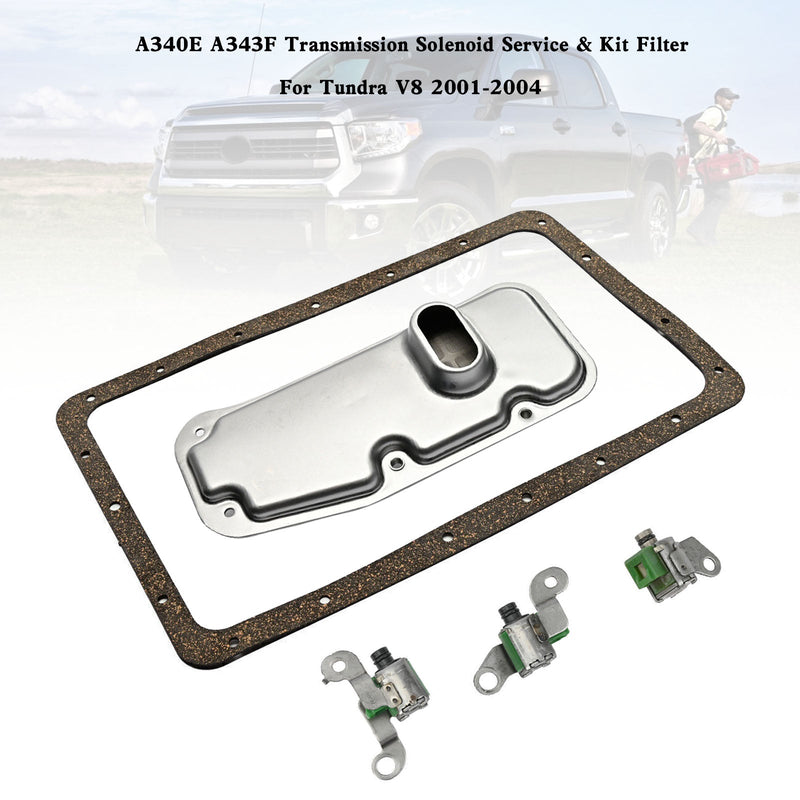 2001-2004 Tundra V8 A340E A343F Transmission Solenoid Service & Kit Filter