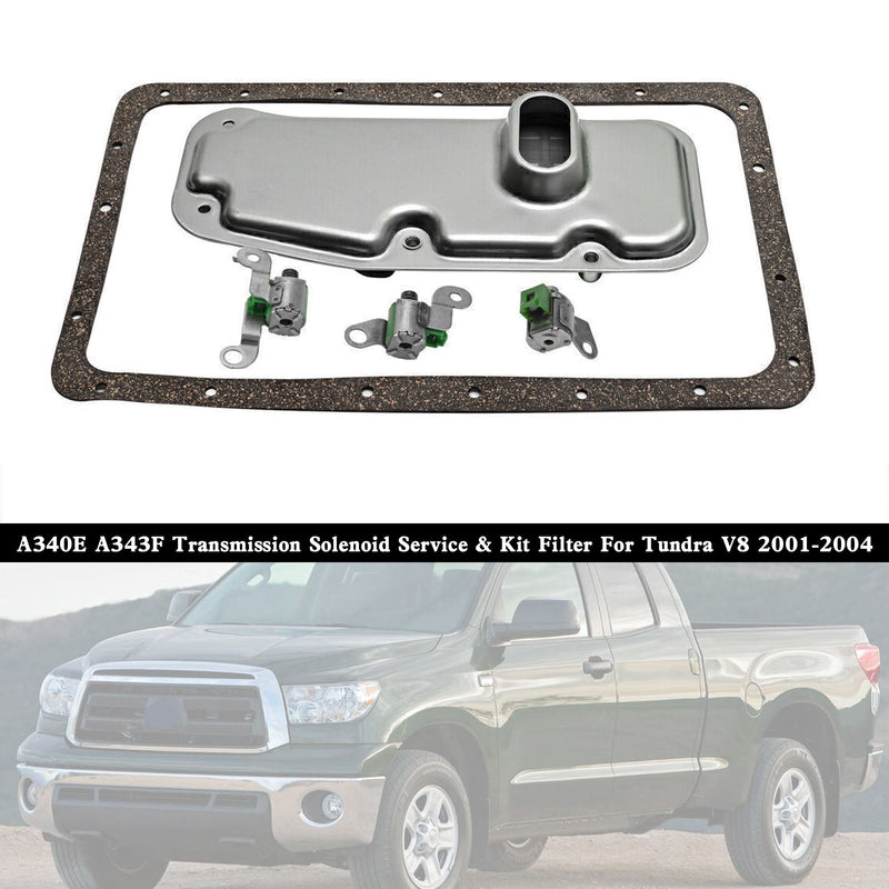 2001-2004 Tundra V8 A340E A343F Transmission Solenoid Service & Kit Filter