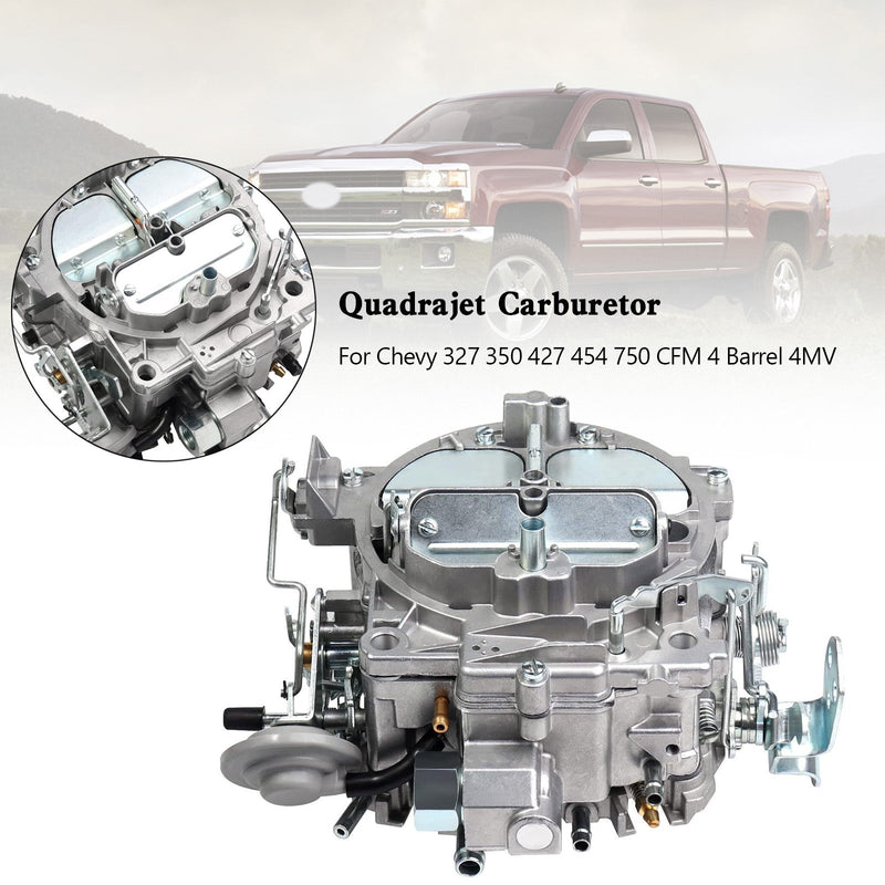 Chevy 327 350 427 454 750 CFM 4 Barrel 4MV Quadrajet Carburetor