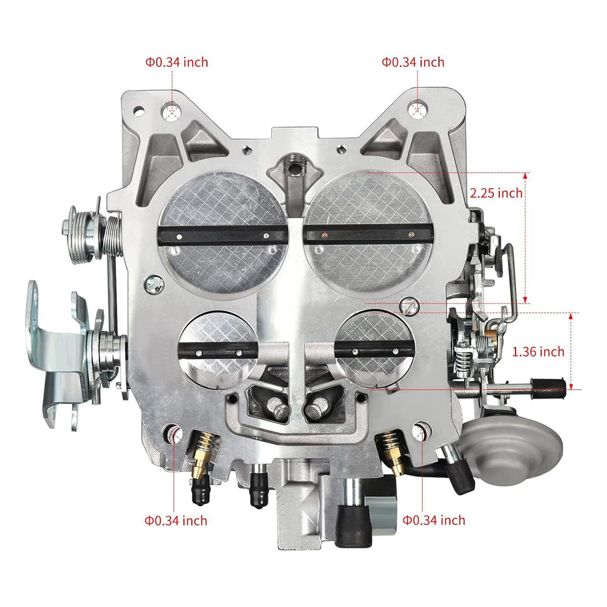 Chevy 327 350 427 454 750 CFM 4 Barrel 4MV Quadrajet Carburetor