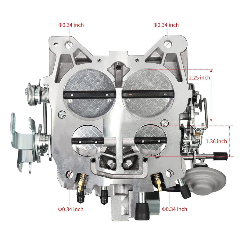 Chevy 327 350 427 454 750 CFM 4 Barrel 4MV Quadrajet Carburetor