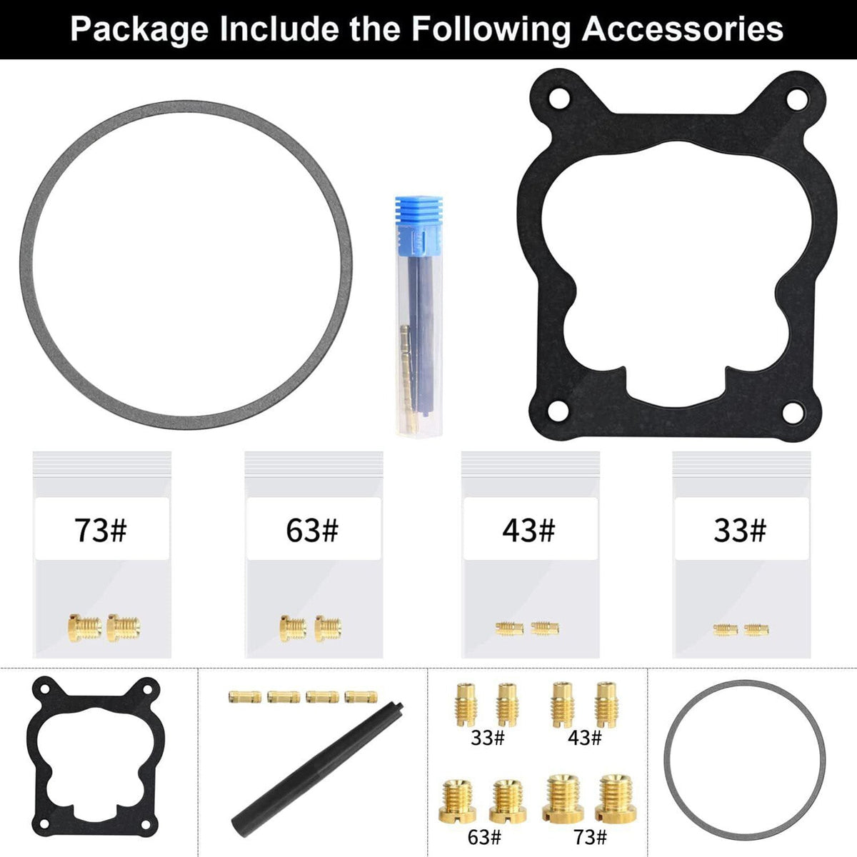 Chevy 327 350 427 454 750 CFM 4 Barrel 4MV Quadrajet Carburetor