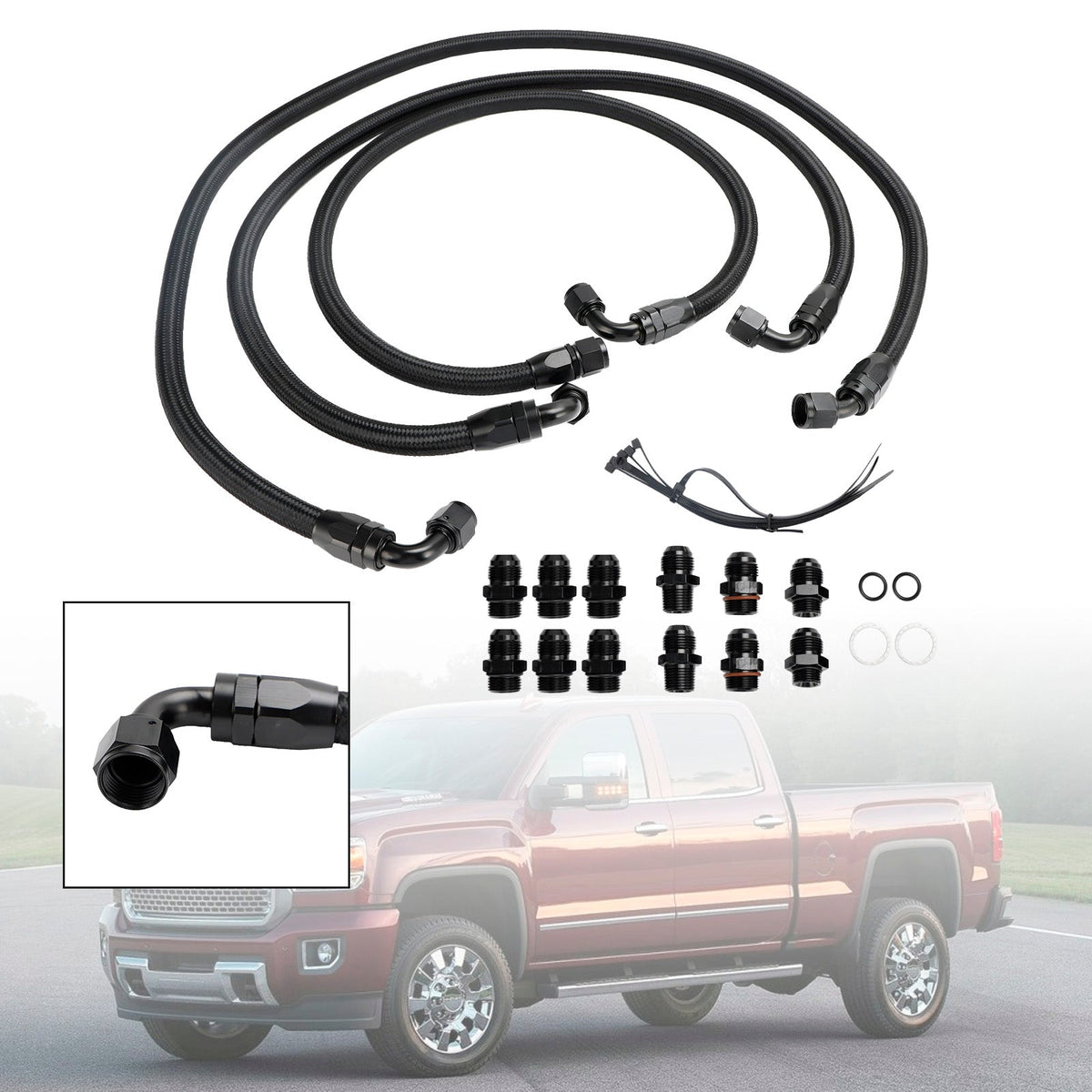 Transmission Cooler Lines 21101404 For GM 6.6L LLY Duramax LB7 2001-2005