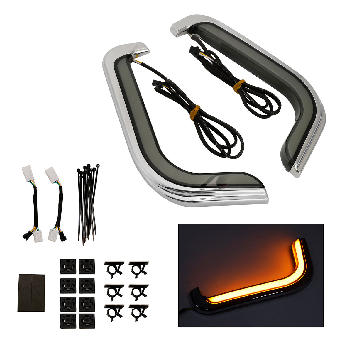 FLHTCU Electra Glide 2006-2013 Chrome Tracer Lower Accent Lights 2956