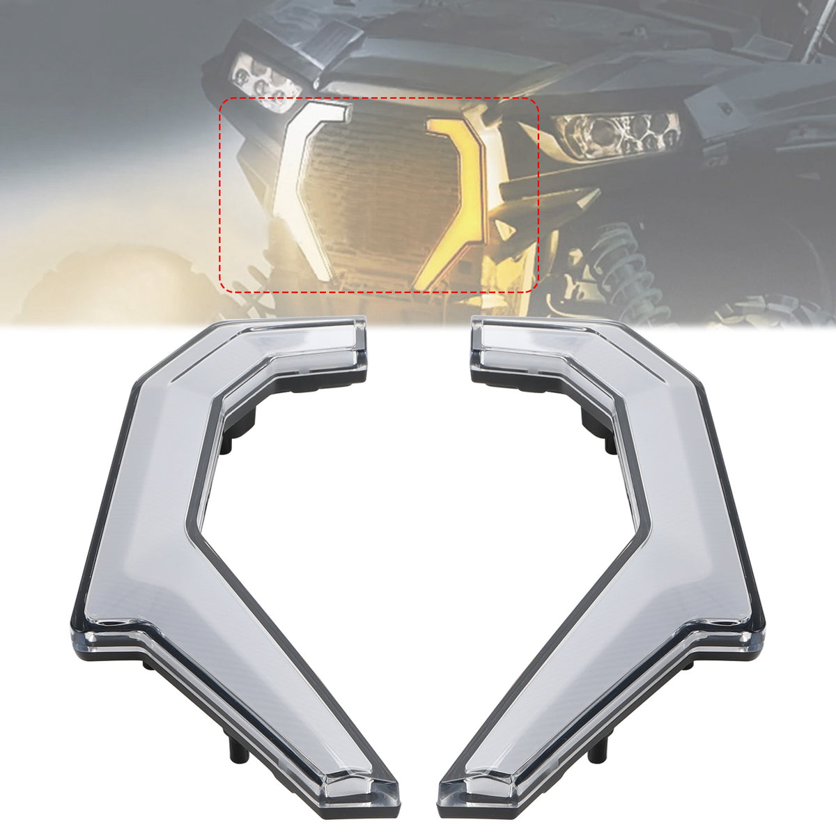 Polaris RZR XP 4 1000/S 4 900 2014-2020 UTV Turn Signal Fang Accent Lights