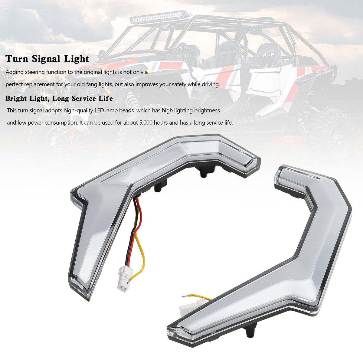 Polaris RZR XP 4 1000/S 4 900 2014-2020 UTV Turn Signal Fang Accent Lights