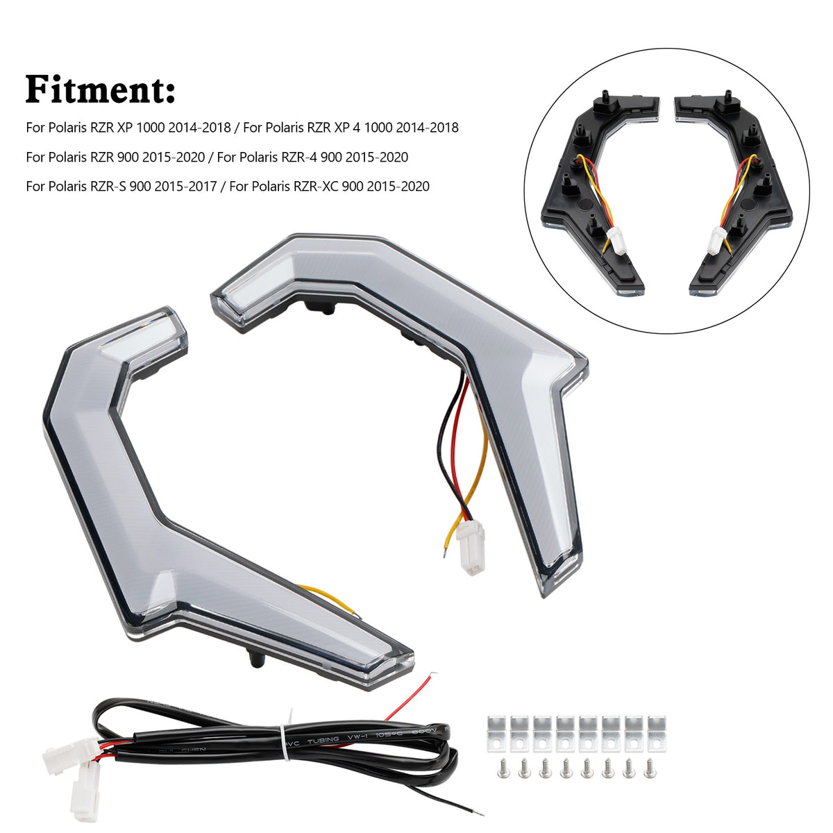 Polaris RZR XP 4 1000/S 4 900 2014-2020 UTV Turn Signal Fang Accent Lights